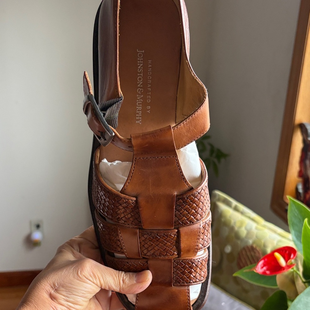 Johnston & Murphy Brown Leather Men's Sandals